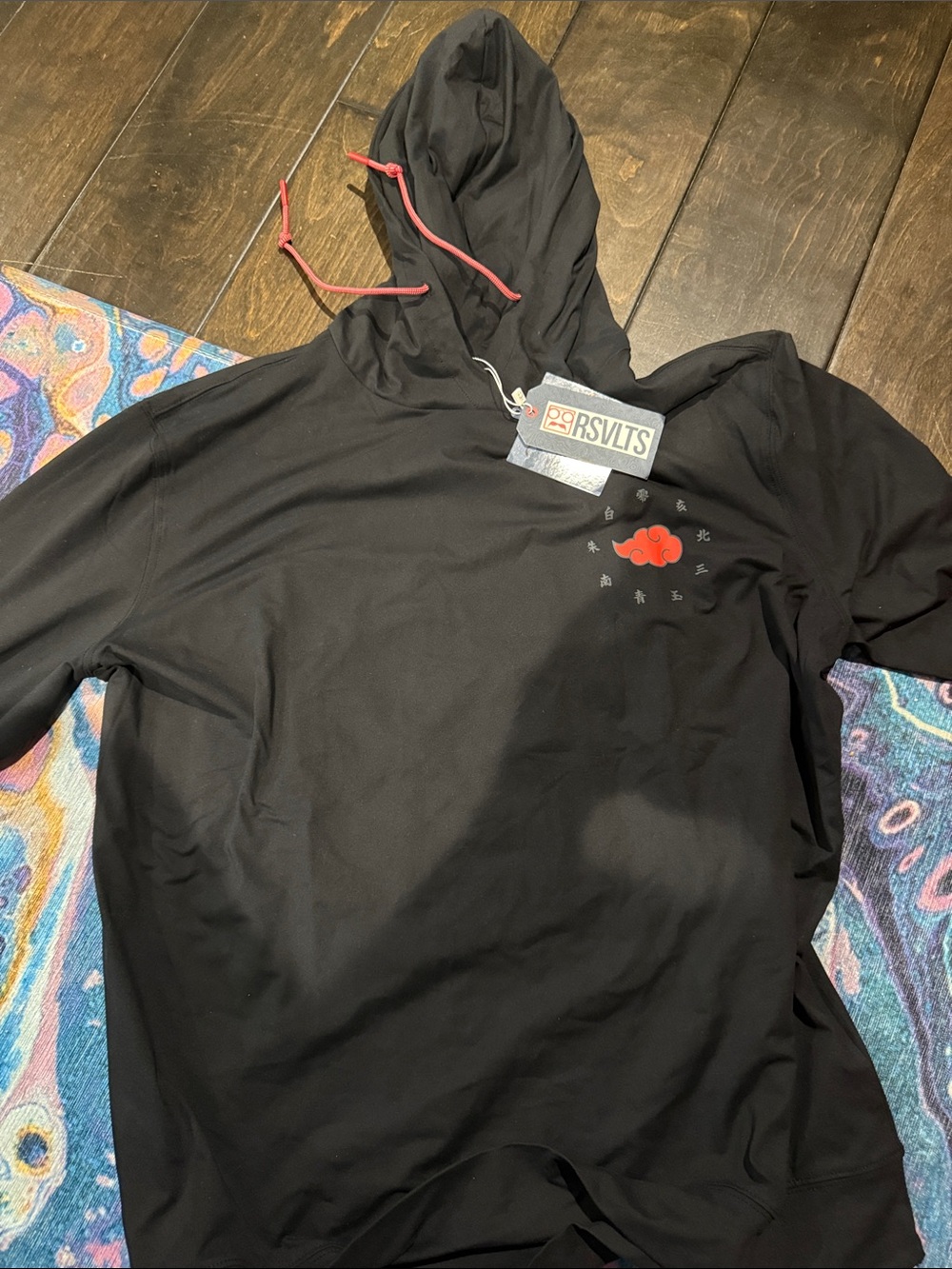 RSVLTS Black Hoodie with Red Cloud Emblem
Naruto size large